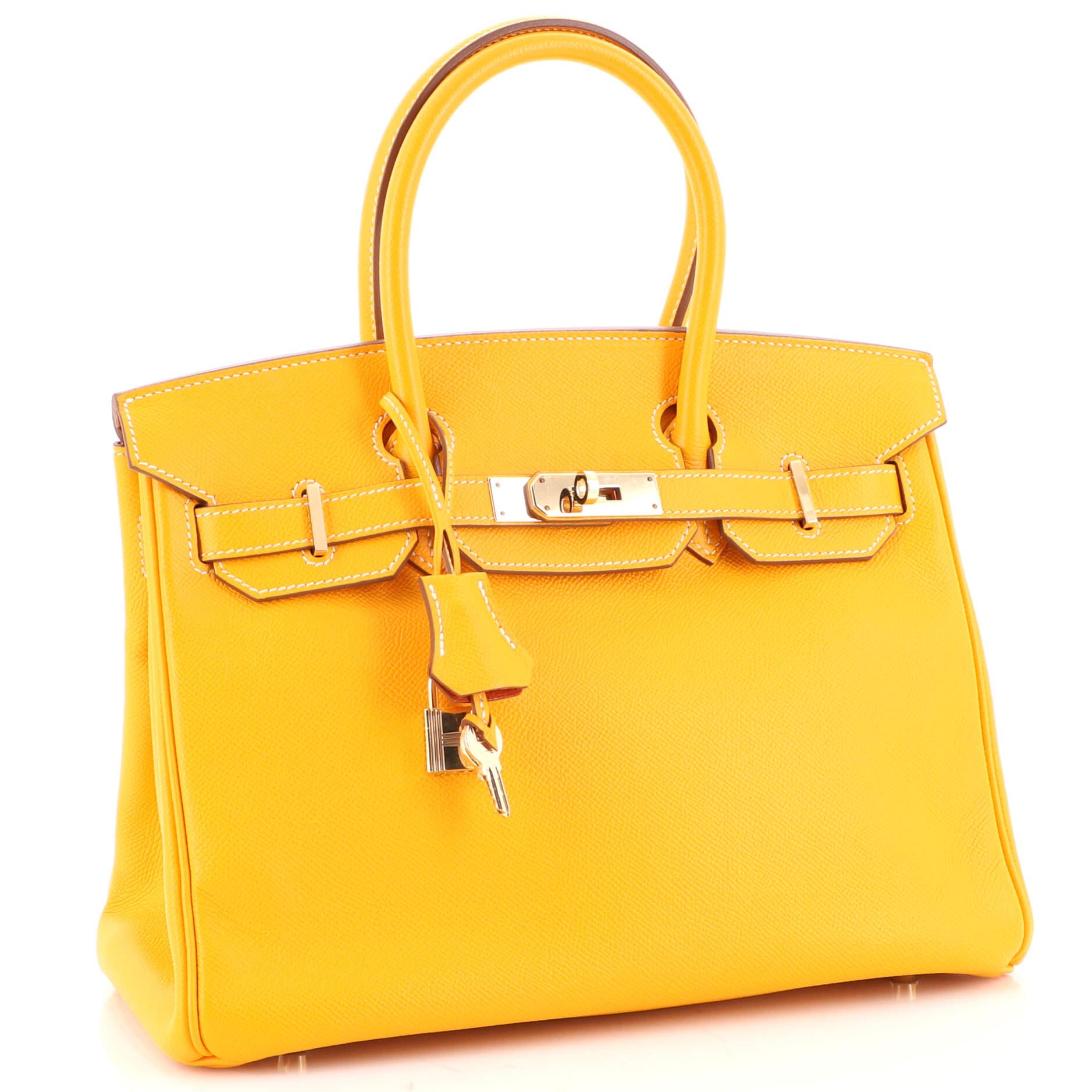 Hermes Candy Birkin Bag Epsom 30 In Good Condition In NY, NY