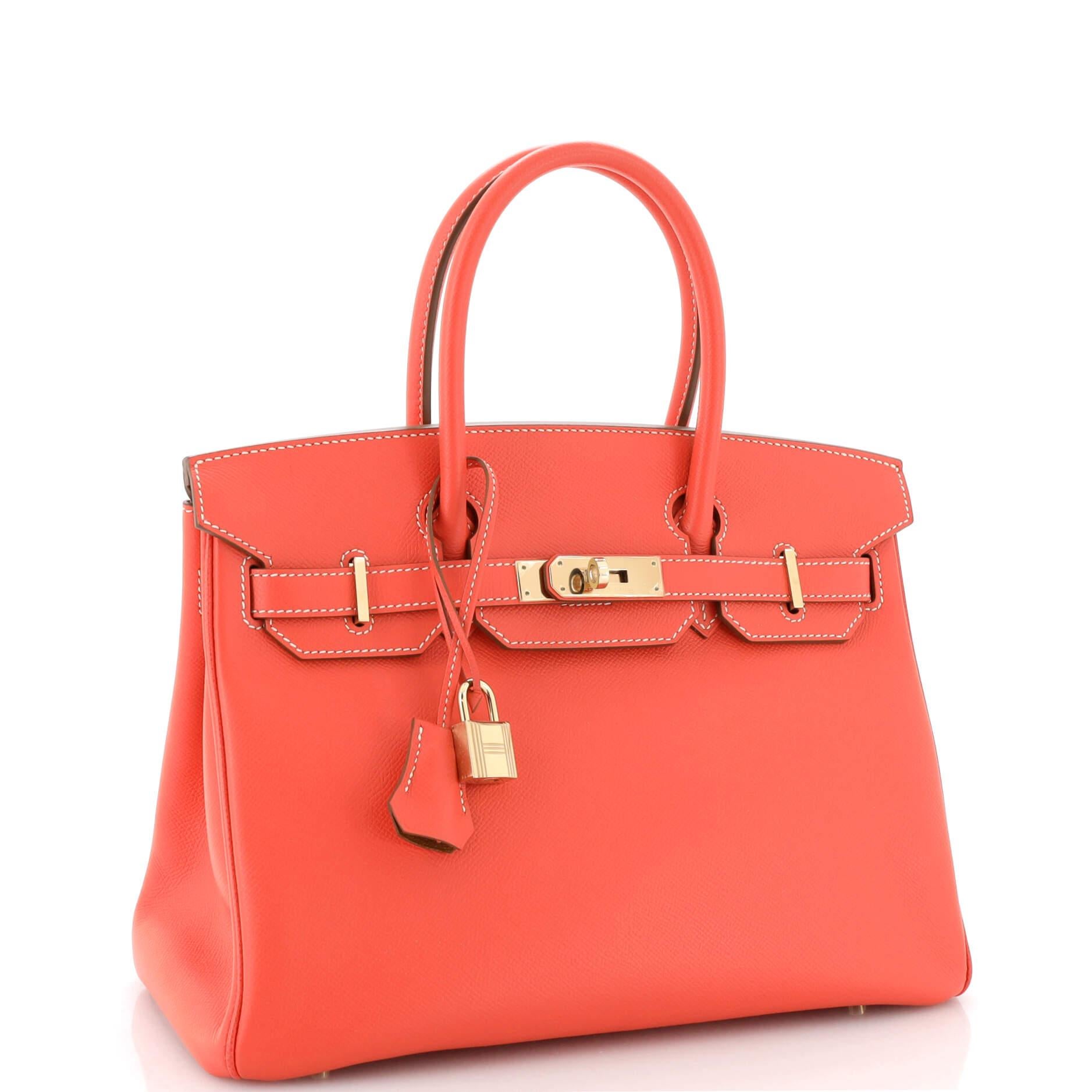 Hermes Candy Birkin Bag Epsom 30 In Good Condition For Sale In NY, NY