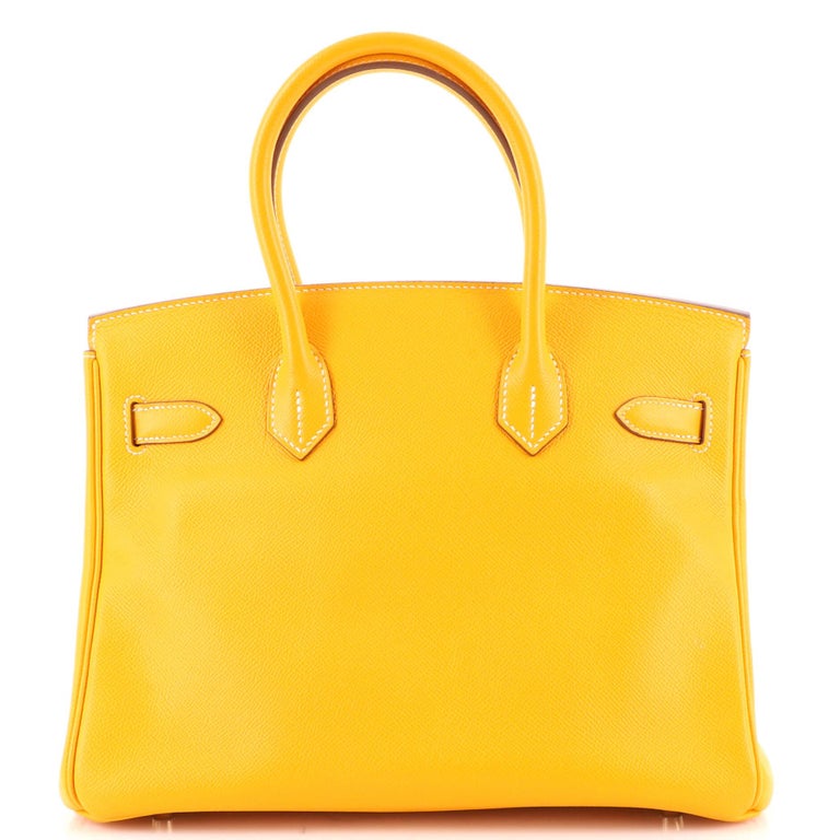 Hermes Candy Birkin Bag Epsom 30 Yellow