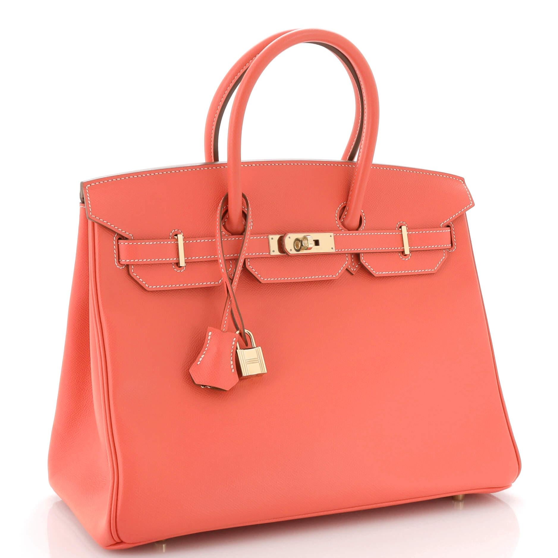 Hermes Candy Birkin Bag Epsom 35 In Good Condition For Sale In NY, NY