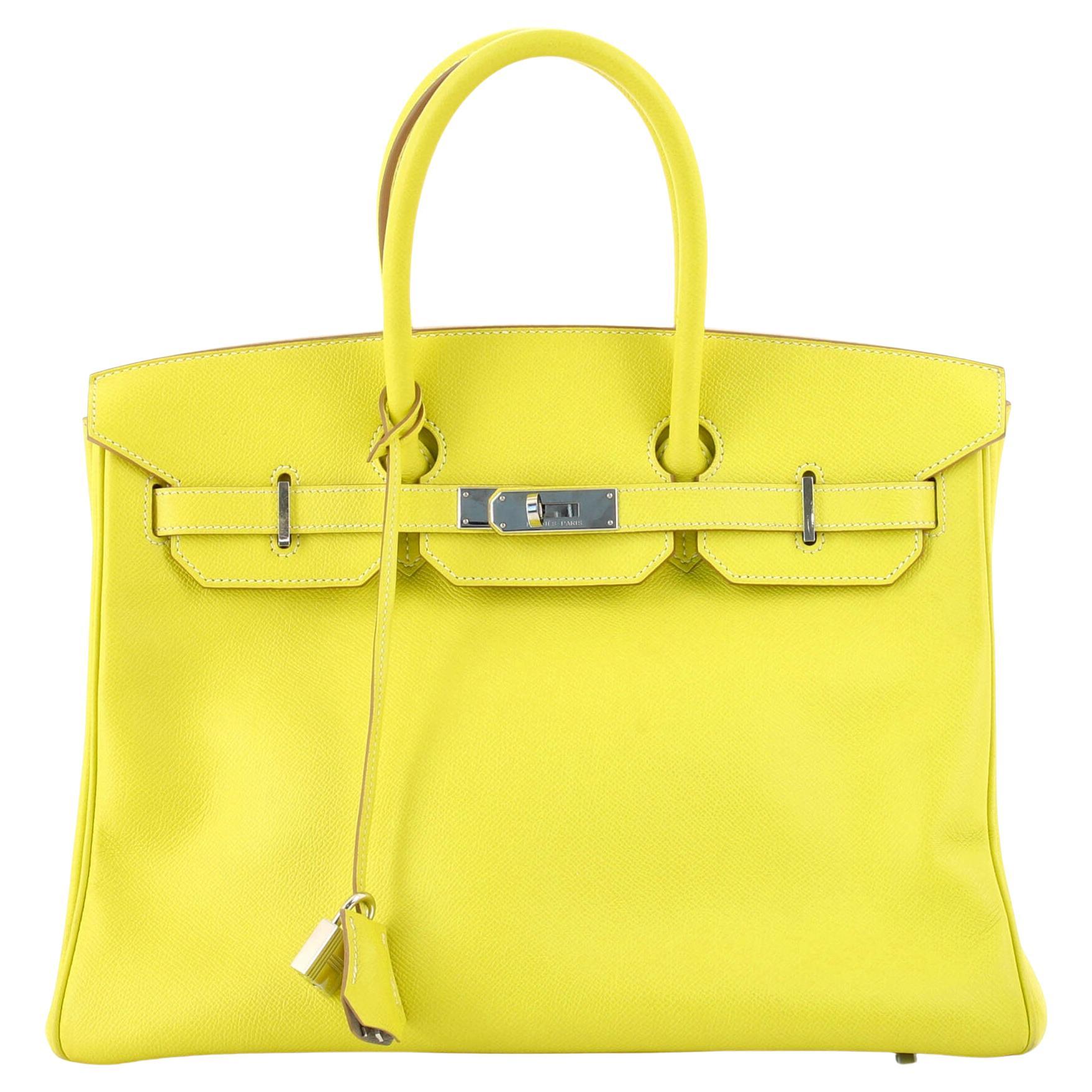Hermes Birkin Bag Yellow - 4 For Sale 