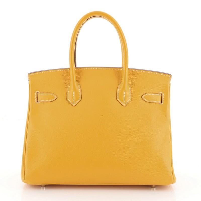 Hermes Candy Birkin Handbag Epsom 30 In Good Condition In NY, NY