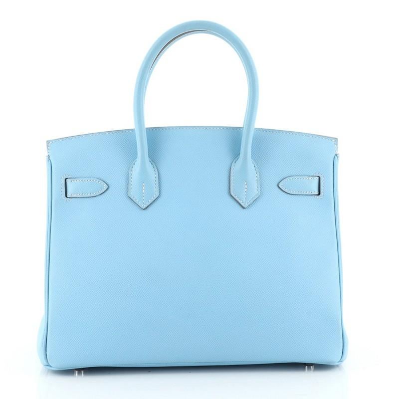 Hermes  Candy Birkin Handbag Epsom 30 In Good Condition In NY, NY