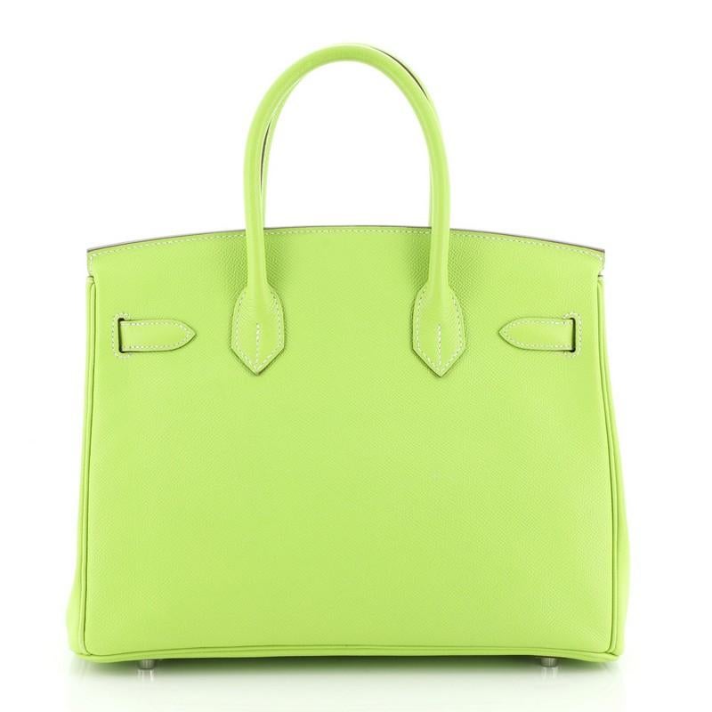 Hermes Candy Birkin Handbag Epsom 30  In Good Condition In NY, NY