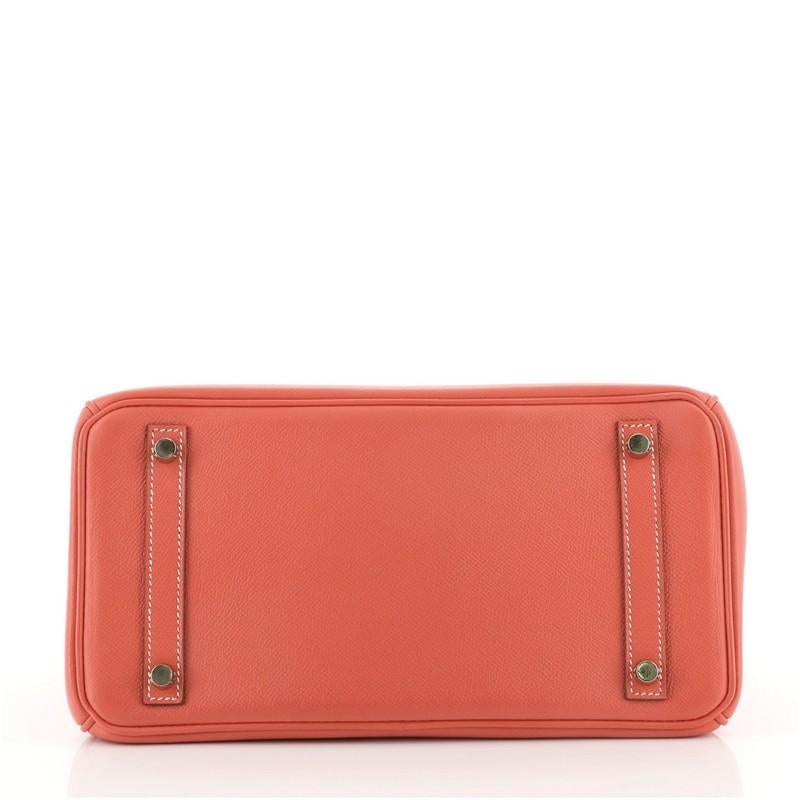 Hermes Candy Birkin Handbag Epsom 30 In Fair Condition In NY, NY