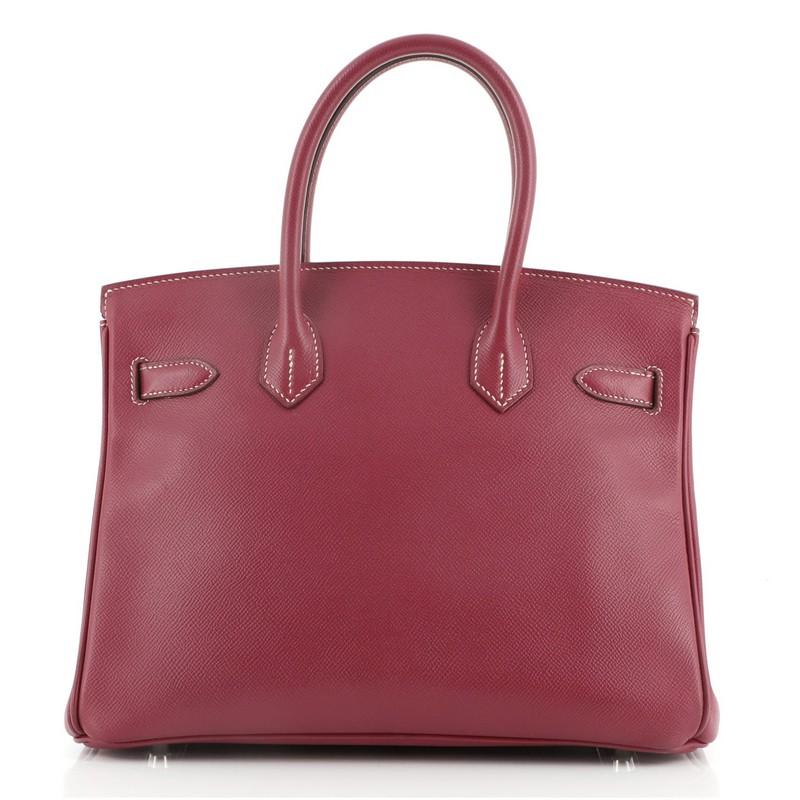 Hermes Candy Birkin Handbag Epsom 30 In Good Condition In NY, NY