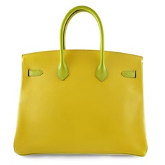 Hermès Candy Collection 35 cm Tri Color Epsom Horseshoe Birkin Bag