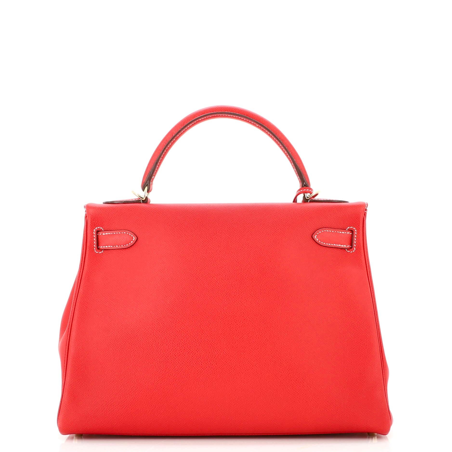 Hermes Candy Kelly Handbag Epsom 32 In Good Condition In NY, NY
