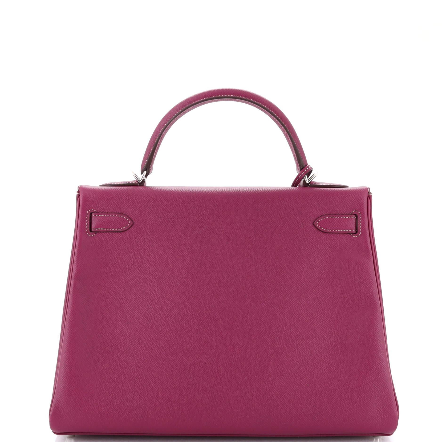 Women's or Men's Hermes Candy Kelly Handbag Epsom 32