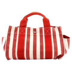 Hermes Cannes Tote Toile Canvas PM