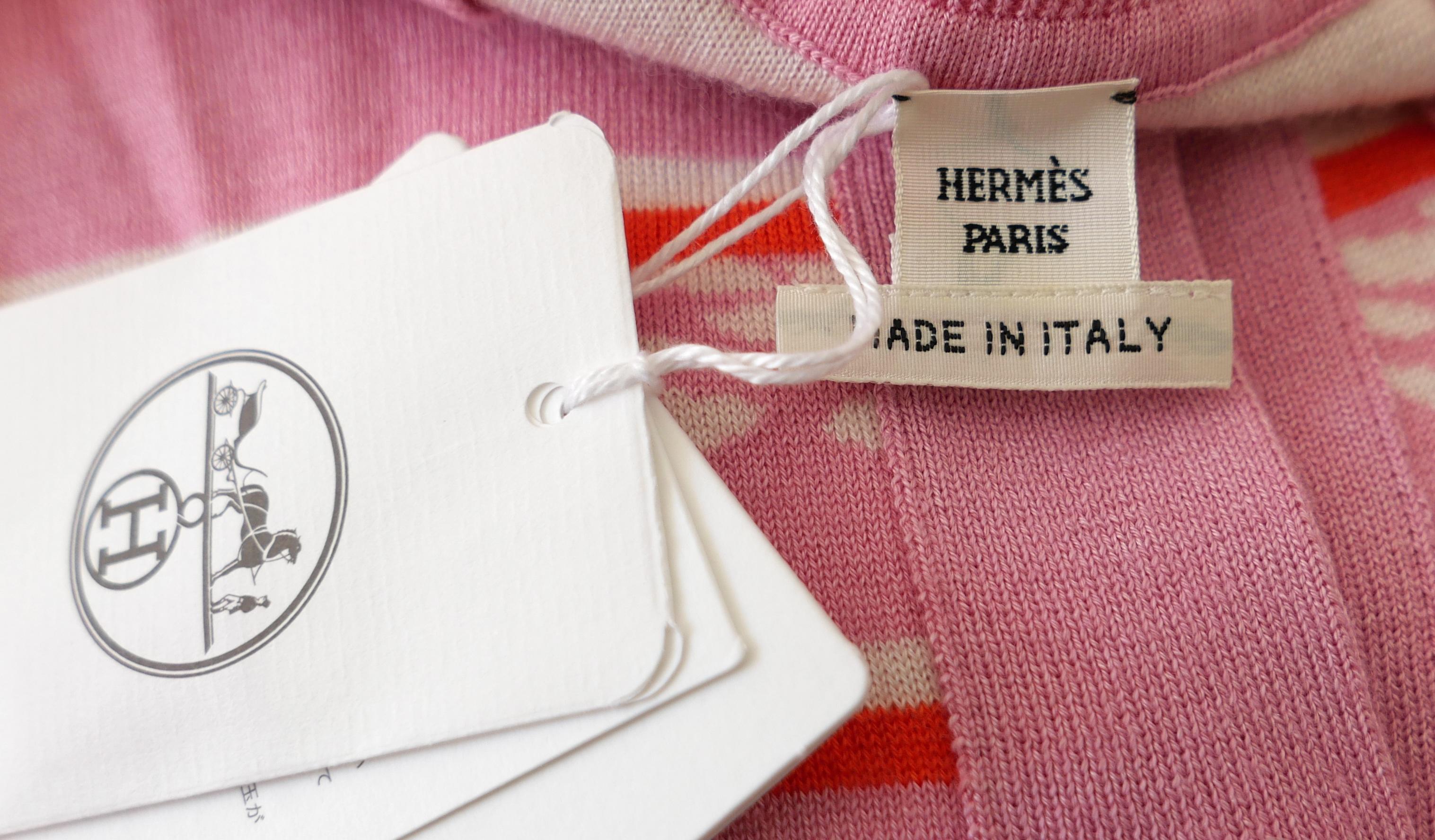 Cardigan in seta e cashmere di Hermes Canoe Chaine d'Ancre in vendita 3