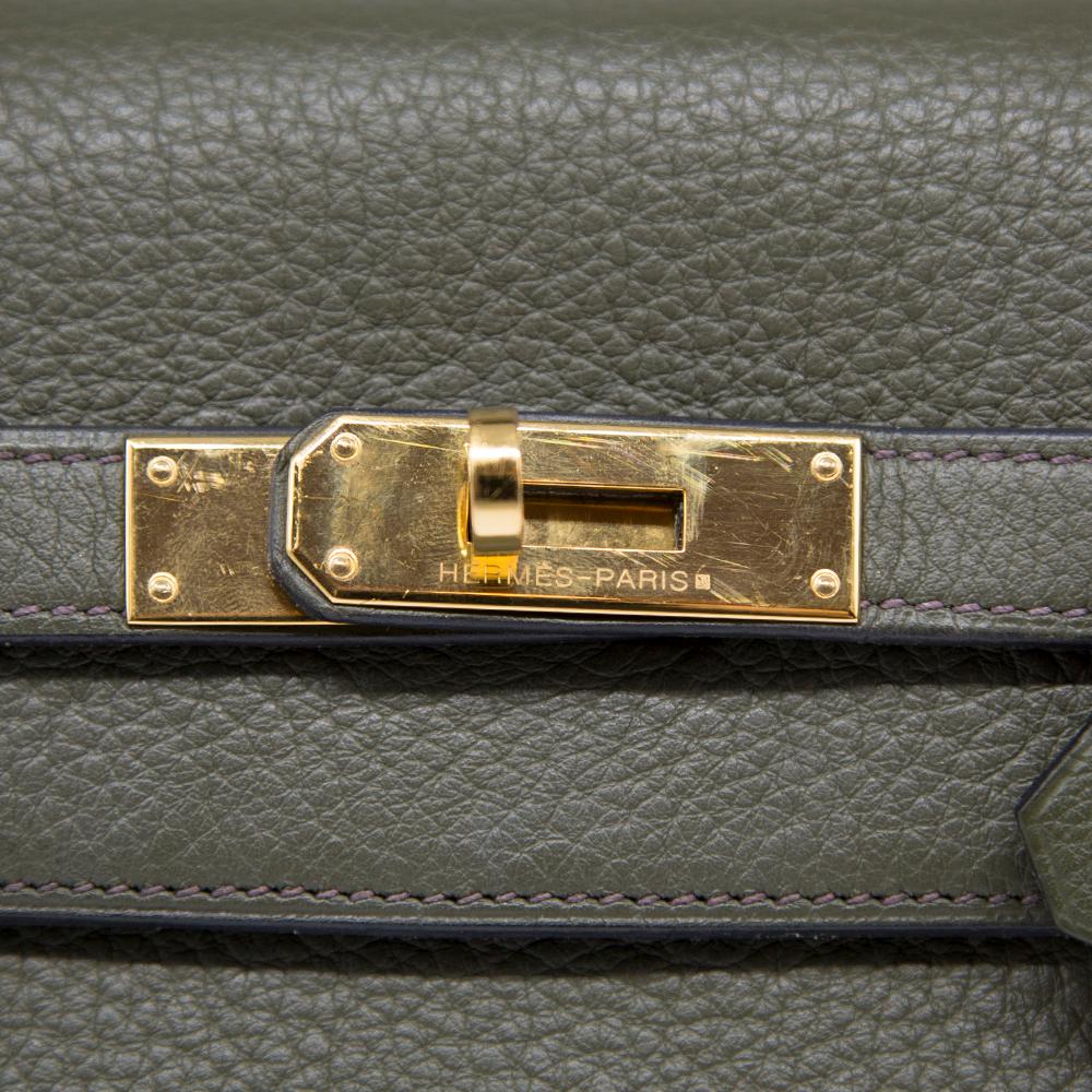 Hermes Canopee Togo Leather 32cm Kelly Bag 1