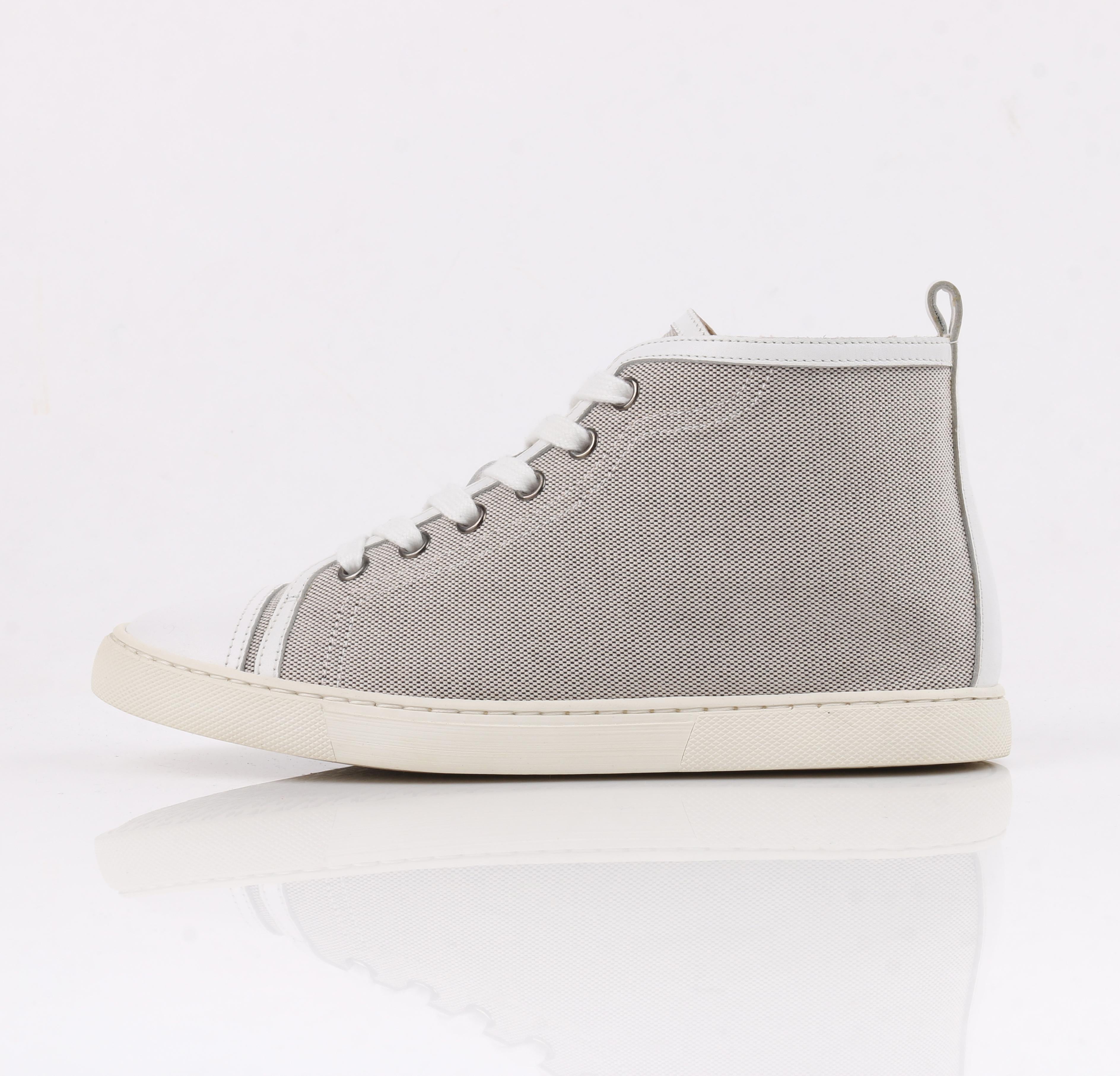 hermes canvas sneakers