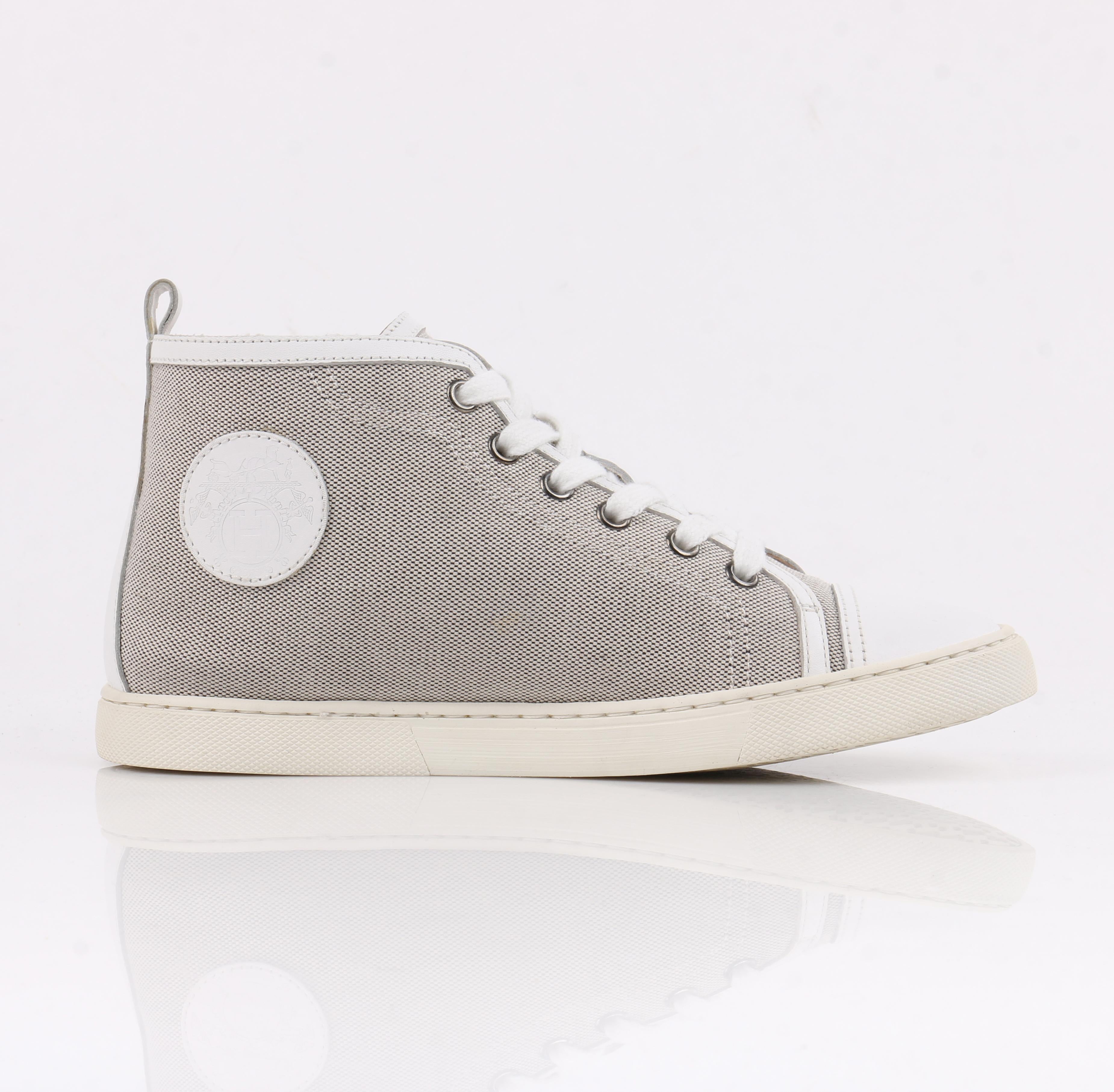 Gray HERMES Canvas 