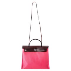 Hermes Canvas & Leather Herbag 31cm