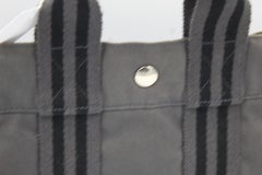 Hermes Canvas Toto Bag PM Grey Canvas