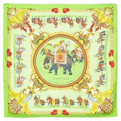 Hermès Caparaçons de la France et de L'Inde Silk Scarf