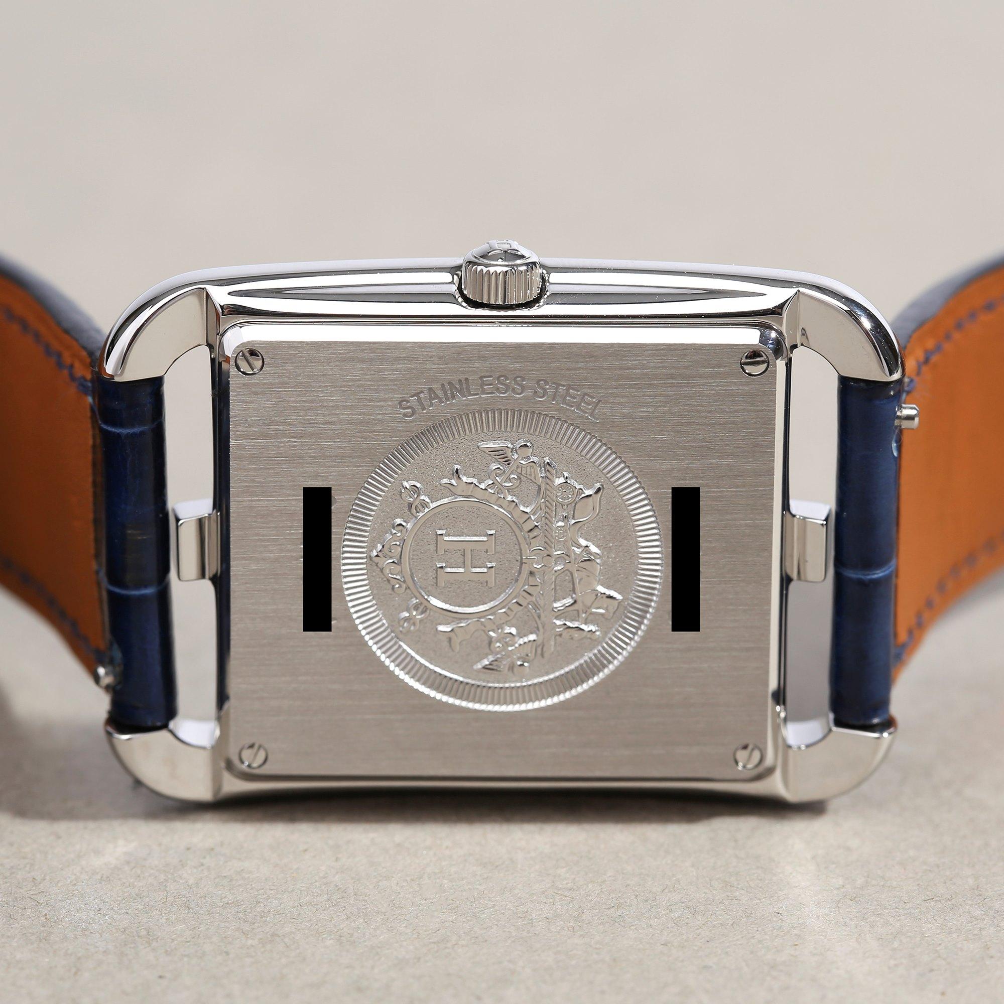 Women's Hermes Cape Cod CC3.730 Ladies Stainless Steel Lapis Lazuli Dial Watch