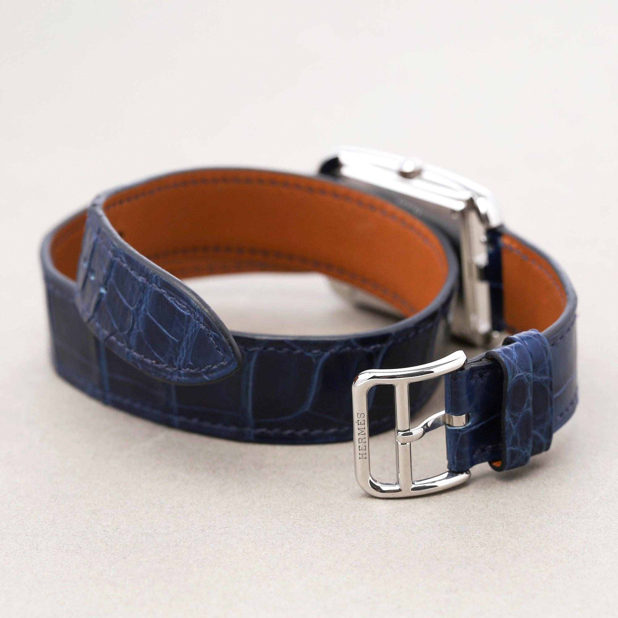 Hermes Cape Cod CC3.730 Ladies Stainless Steel Lapis Lazuli Dial Watch 3