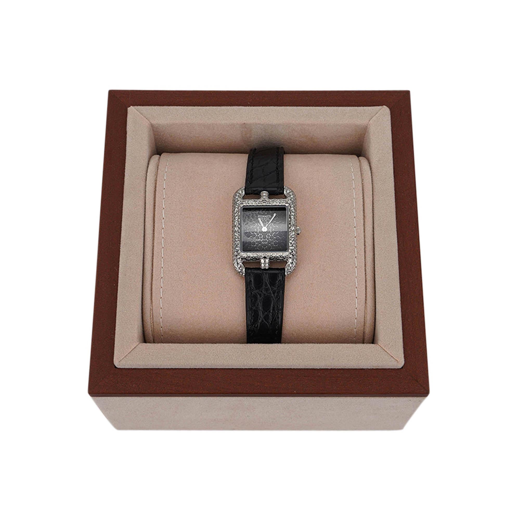 Women's Hermes Cape Cod Hammered Stainless Steel Limited Edtion  Watch For Sale