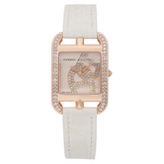 Hermes Cape Cod Joaillier 18k Rose Gold Diamond Cream Dial Watch W054710WW00