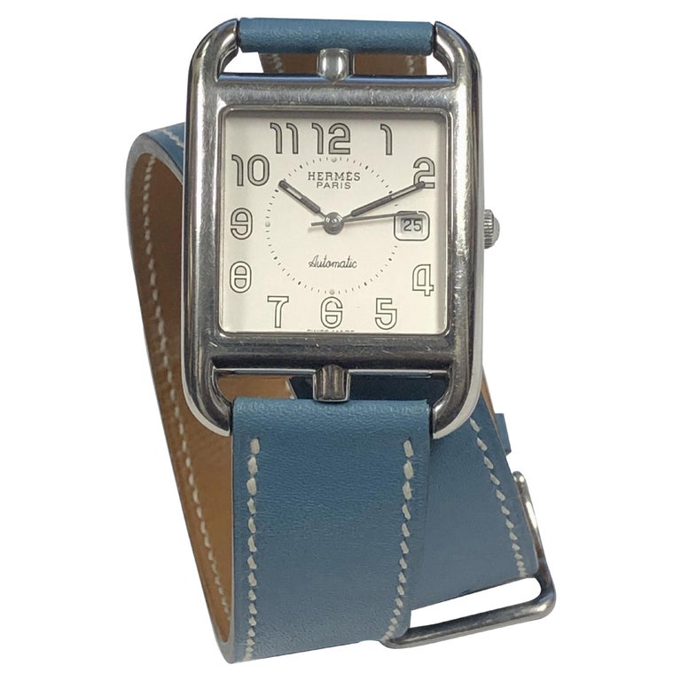 Hermes Cape Cod Large Steel Automatic Wrist Watch at 1stDibs