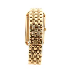 Hermes Cape Cod Nantucket Quartz Watch Yellow Gold with Diamond Bezel