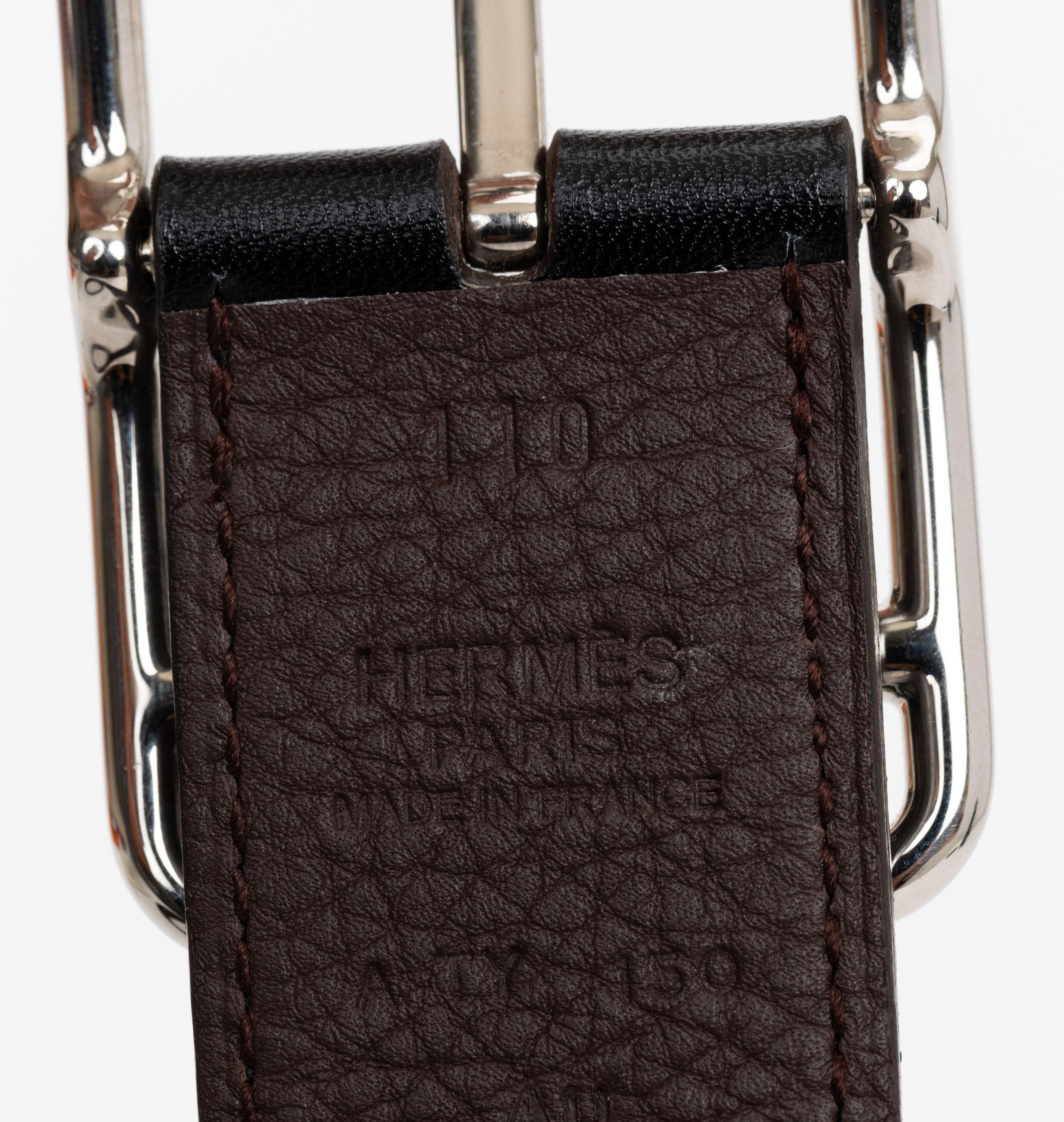 Women's or Men's Hermes Cape Cod Reversible Belt For Sale