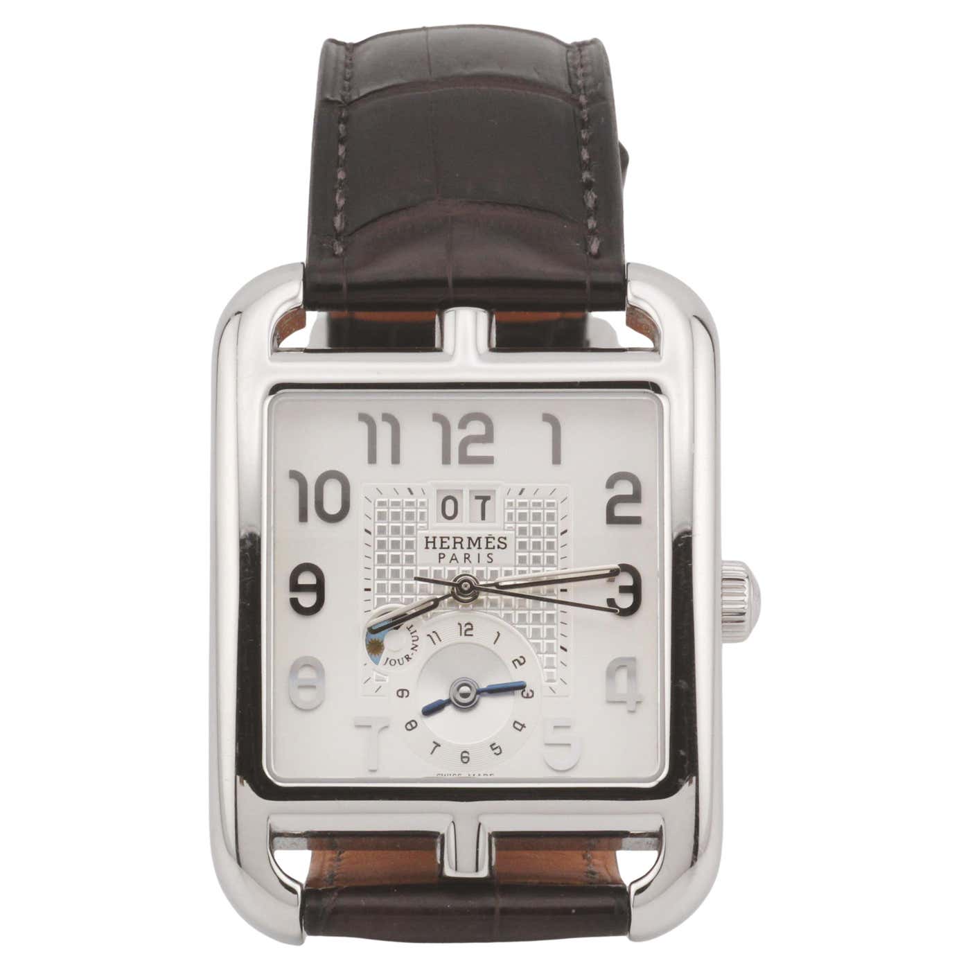 Cape Cod Roca Bar Watch Hermes Cape Cod TGM CD6.910 Automatic Grand Date GMT White Dial Watch ...