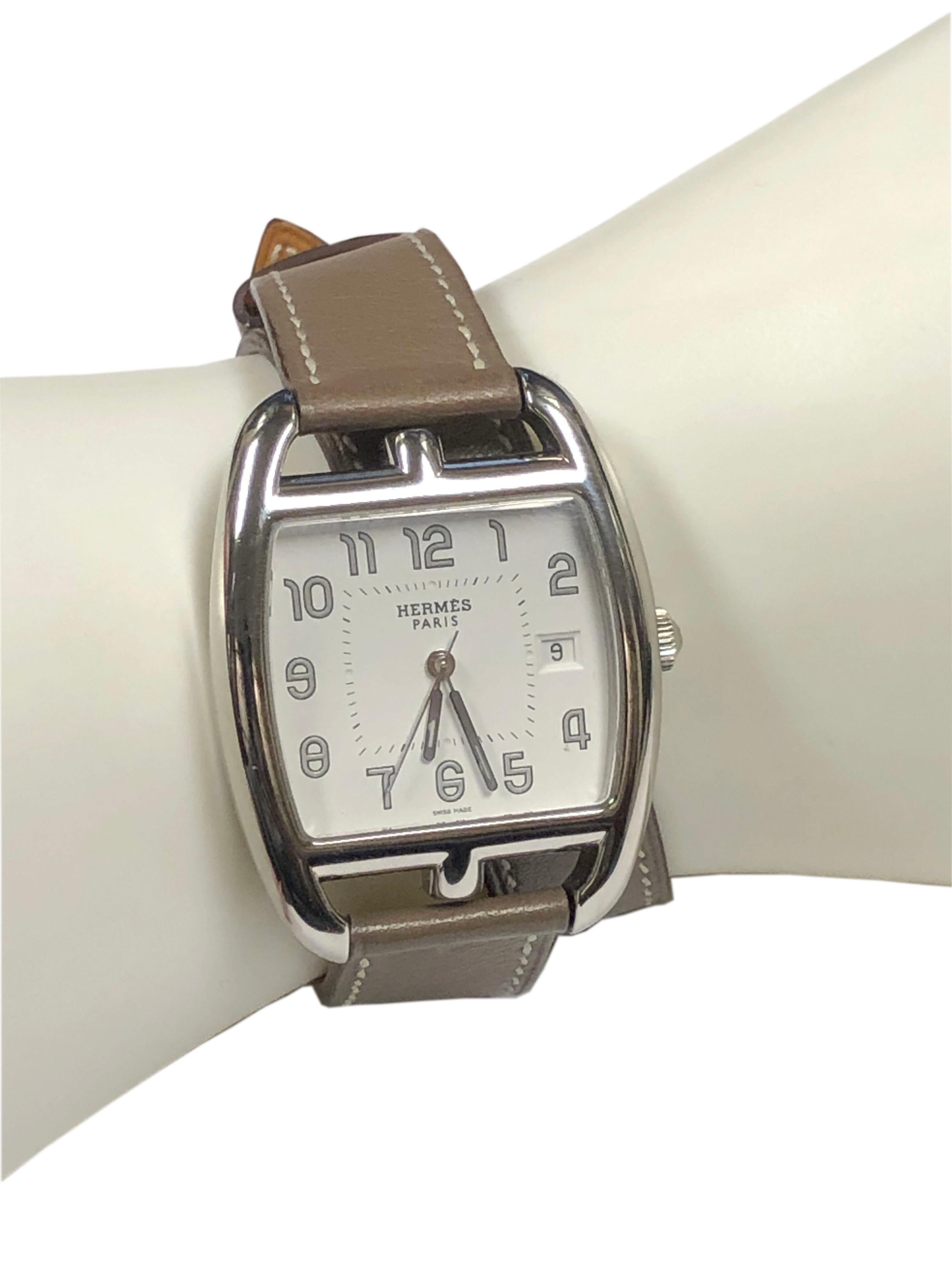 hermes cape cod tonneau watch