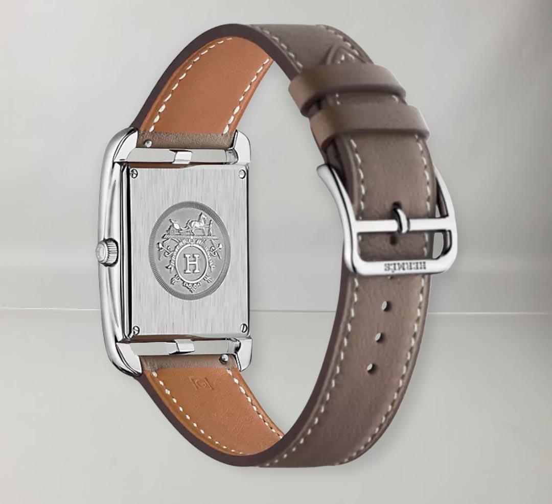 Cape Cod Cloth Watch Hermes Cape Cod Watch, Large, 37mm Steel For Sale at 1stDibs