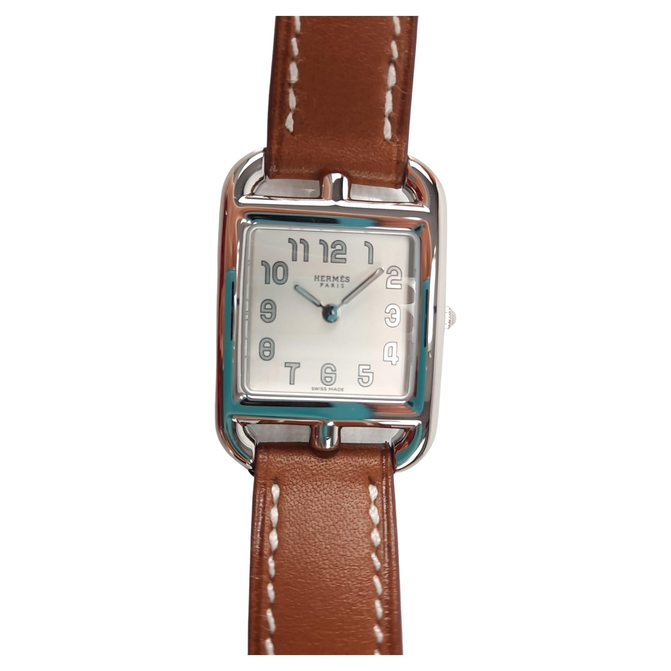 Hermes Cape Cod Watch - Small - 31mm Steel Color natural Barenia