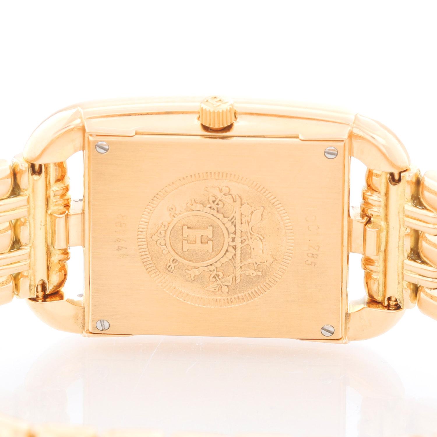 hermes gold watch