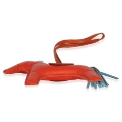 Hermès Capucine Celeste Cornaline Milo Lambskin Grigri Rodeo MM