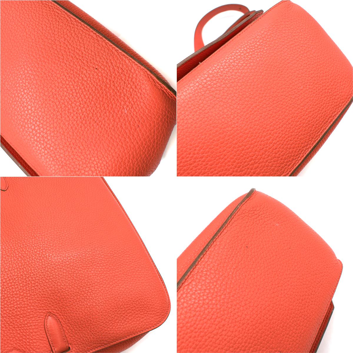 Hermes Capucine Clemence Leather Jypsiere 28 Bag  In Good Condition In London, GB