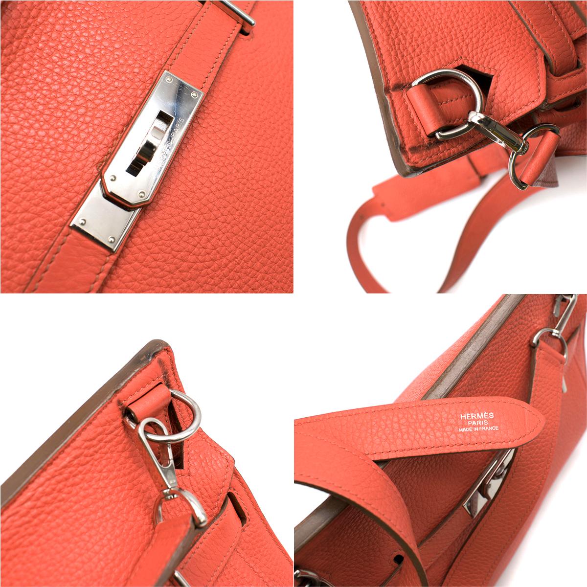 Hermes Capucine Clemence Leather Jypsiere 28 Bag  For Sale 1