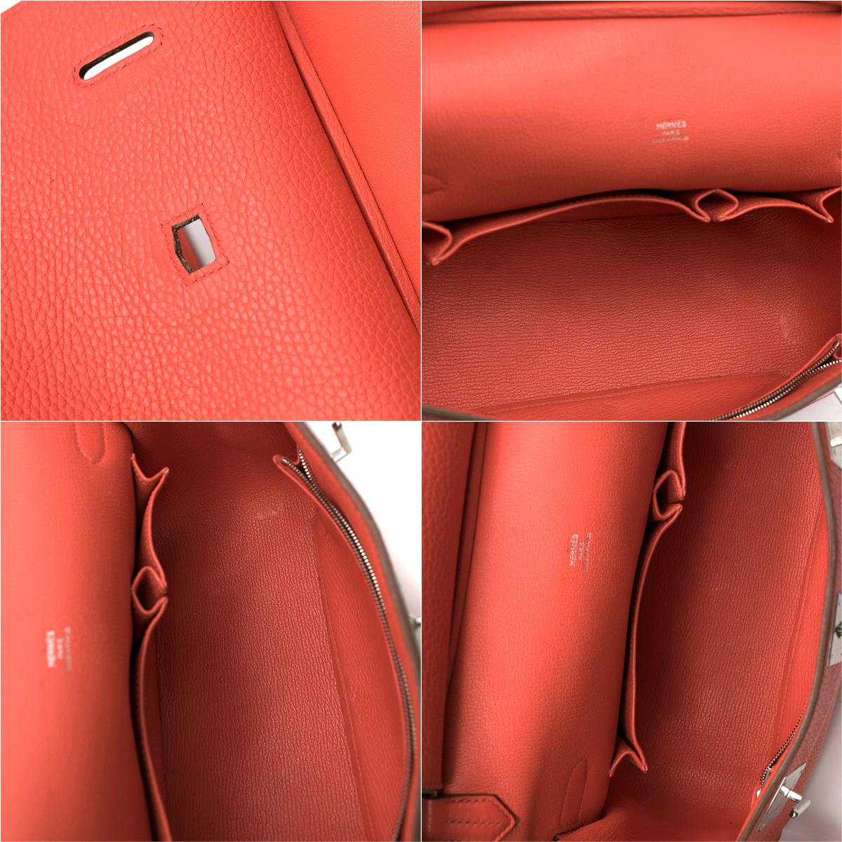 Hermes Capucine Clemence Leather Jypsiere 28 Bag  For Sale 3