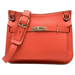 Hermes Capucine Clemence Leder Jypsiere 28 Tasche