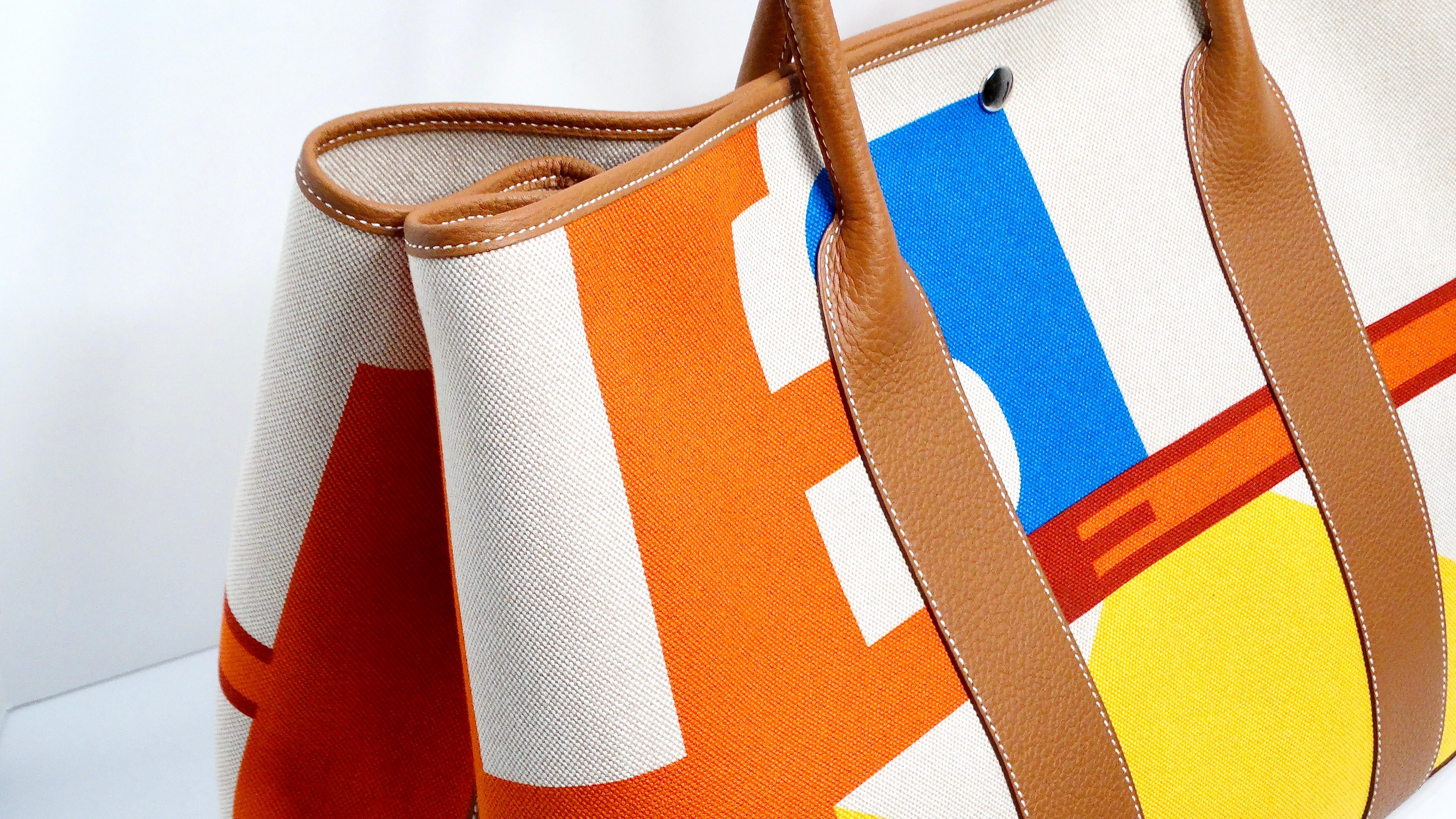 Hermes Capucine Garden Party 49 Voyage Tote Bag In Good Condition In Scottsdale, AZ