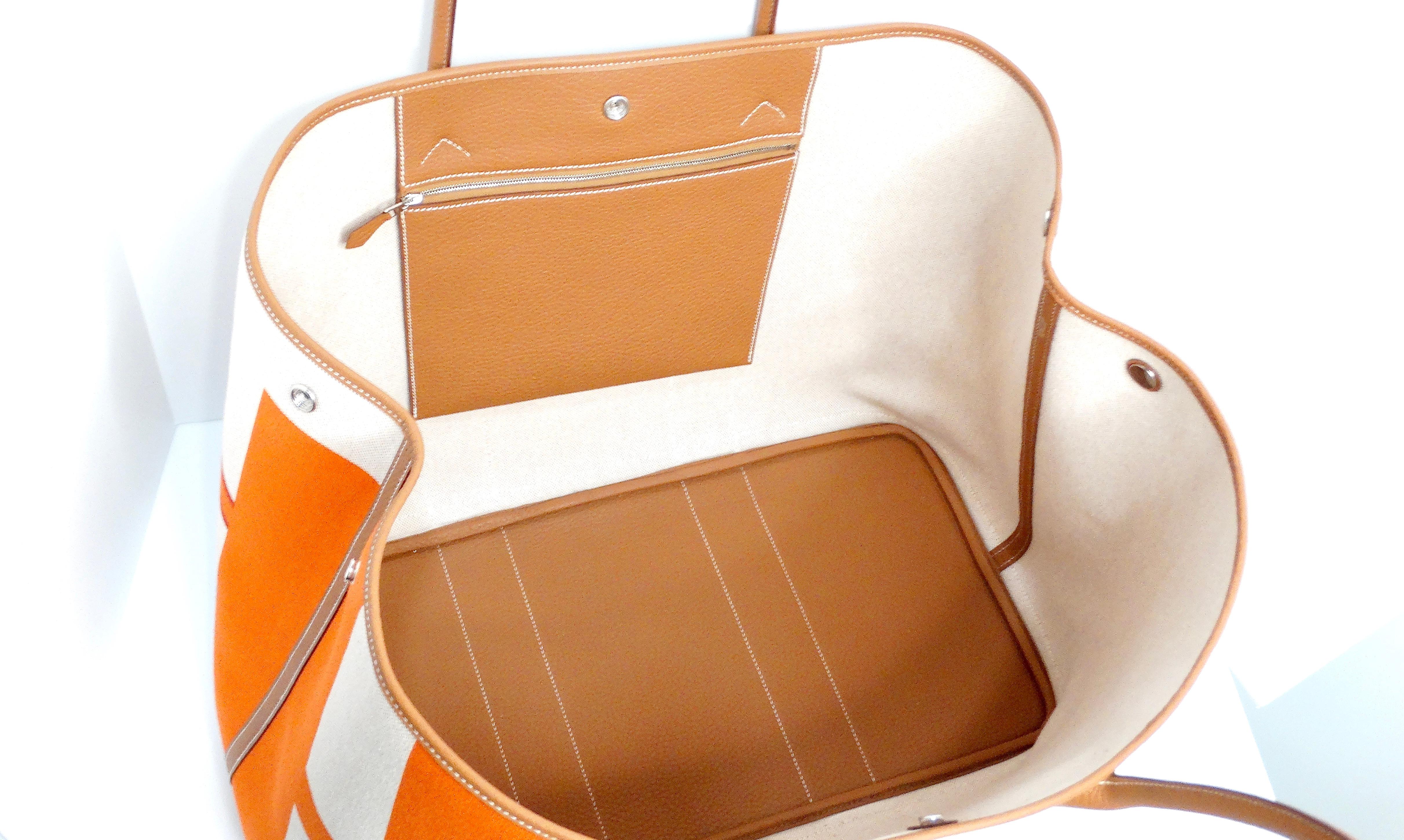 Hermes Capucine Garden Party 49 Voyage Tote Bag 4