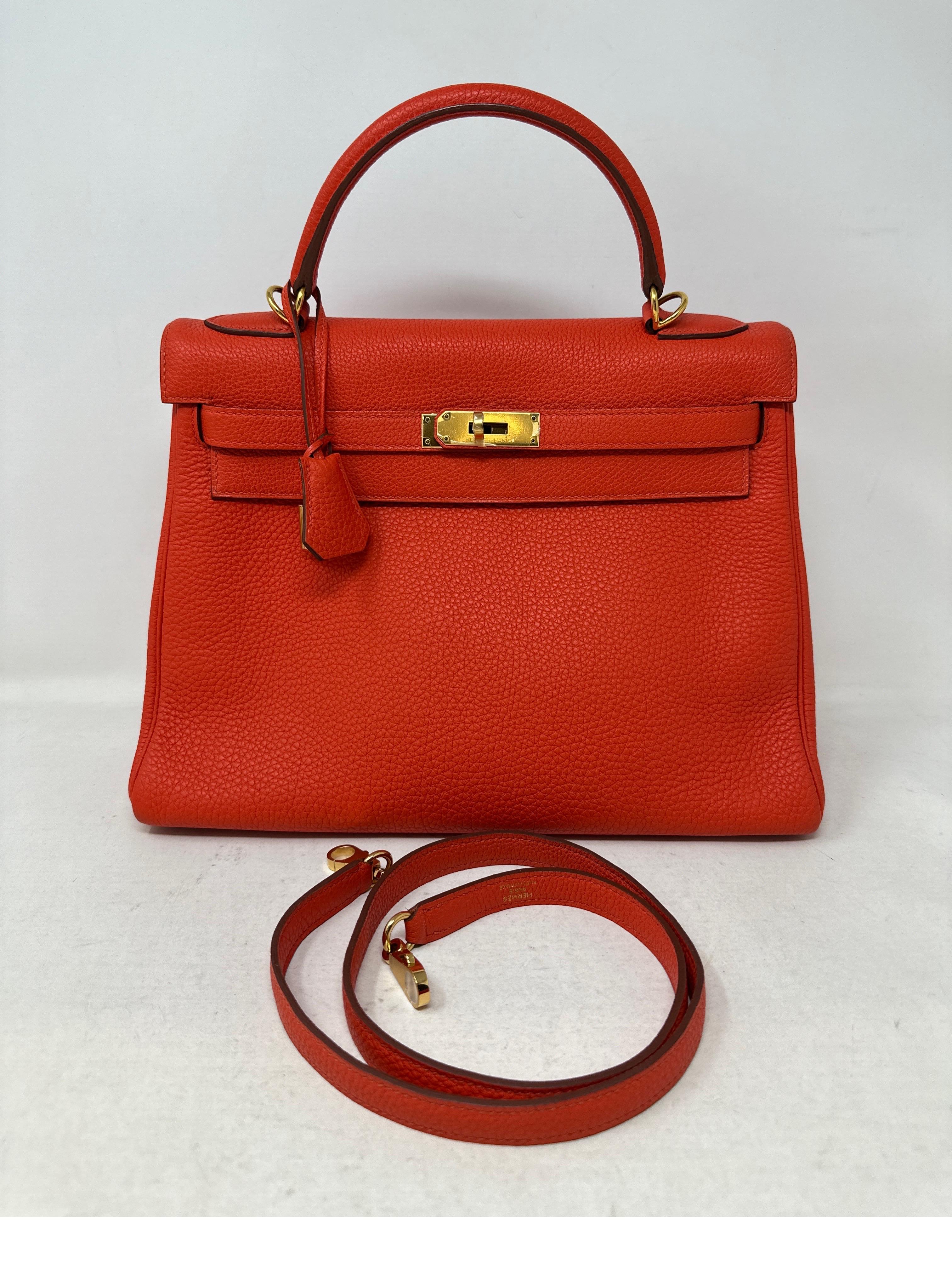 hermes kelly orange 28