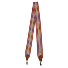 Hermes Capucine/Magnolia Toile Swift 50mm Sangle Cavale Bag Shoulder Strap