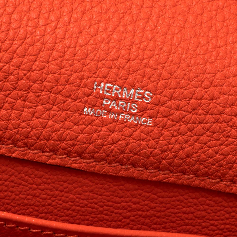 Women's Hermes Capucine Taurillion Clemence Leather Etribelt Bag