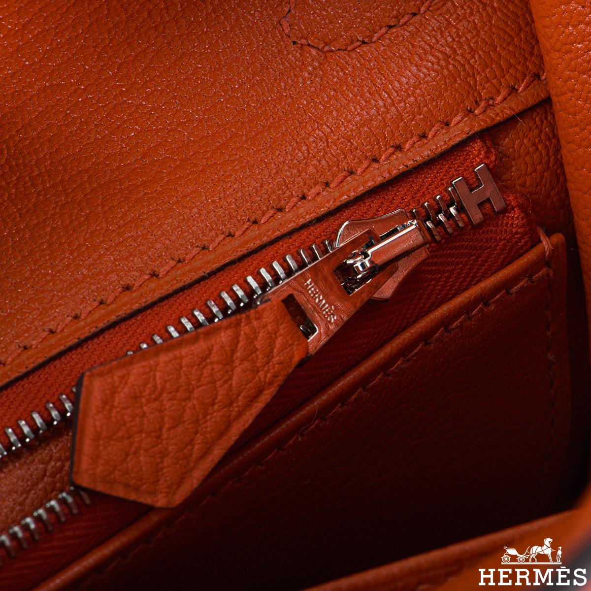 Hermès Capucine Togo Birkin 25cm PHW In New Condition In London, GB