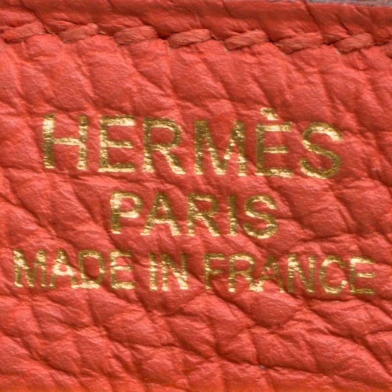Hermes Capucine Togo Leather Gold Hardware Kelly Retourne 35 Bag 4