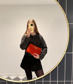 Hermès Capucine Veau Doblis Suede Kelly Elan