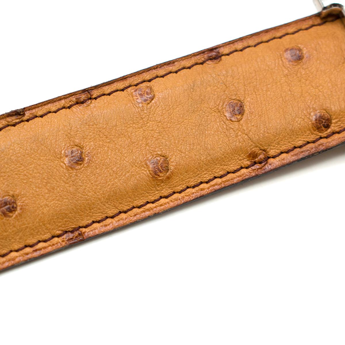 ostrich skin belt