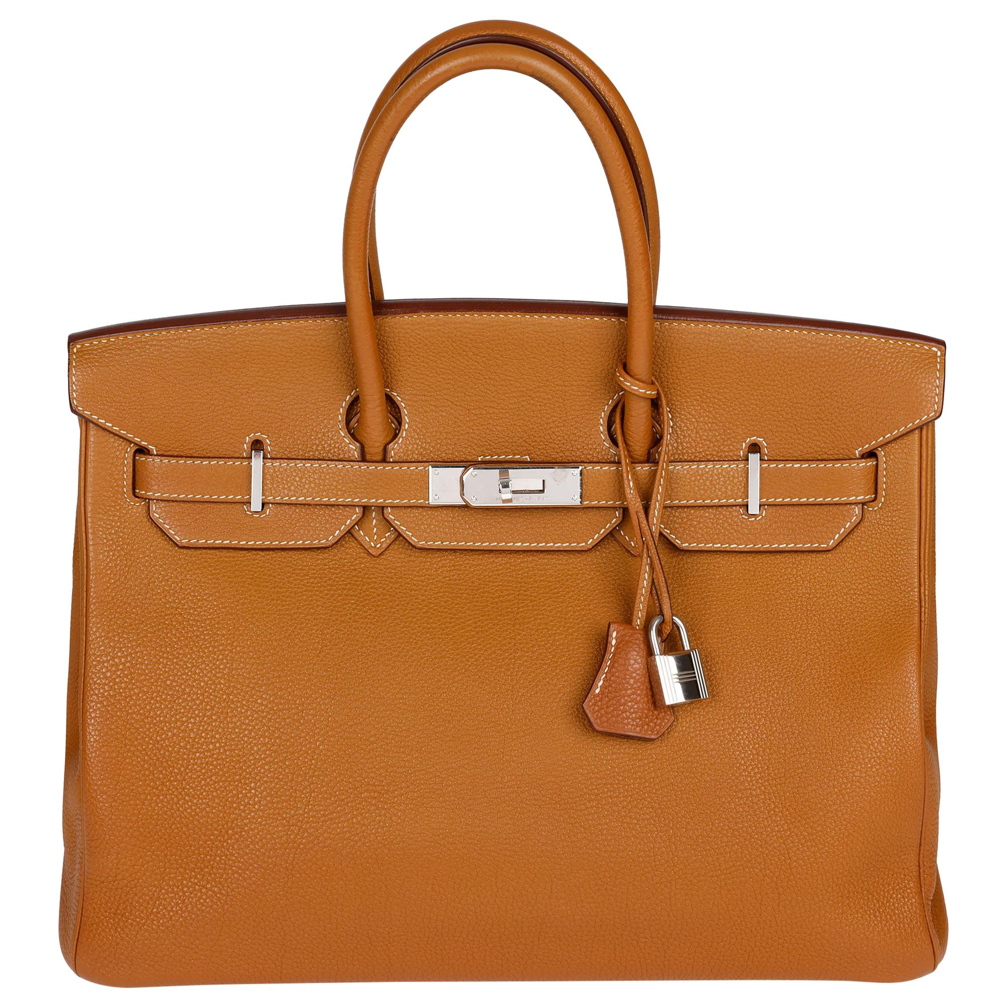 Hermès Caramel Togo Leather Birkin 35cm