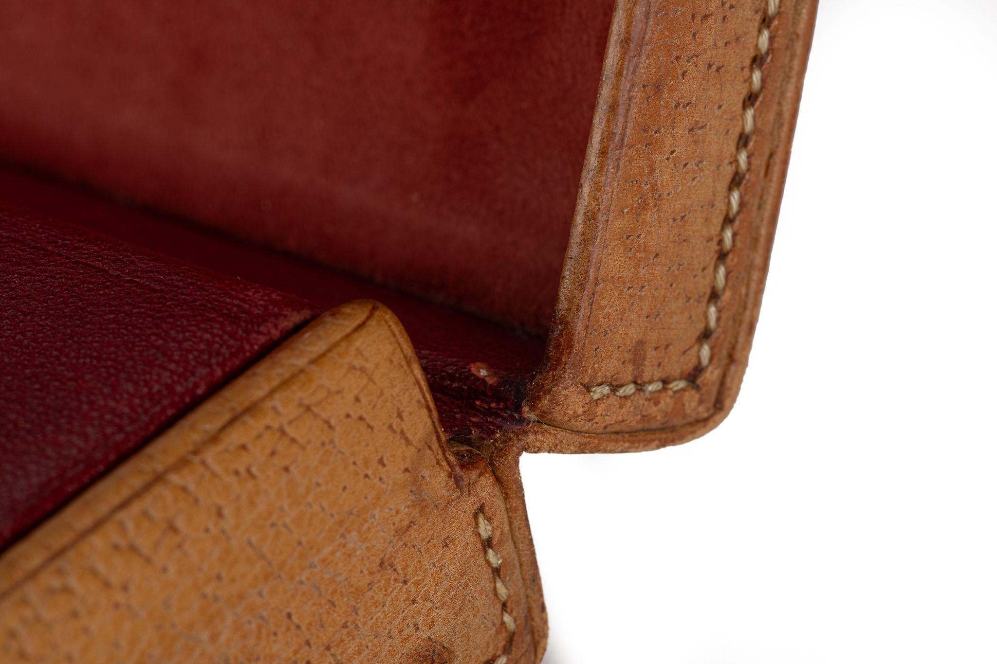 Trousse de toilette Hermès au caramel en vente 3