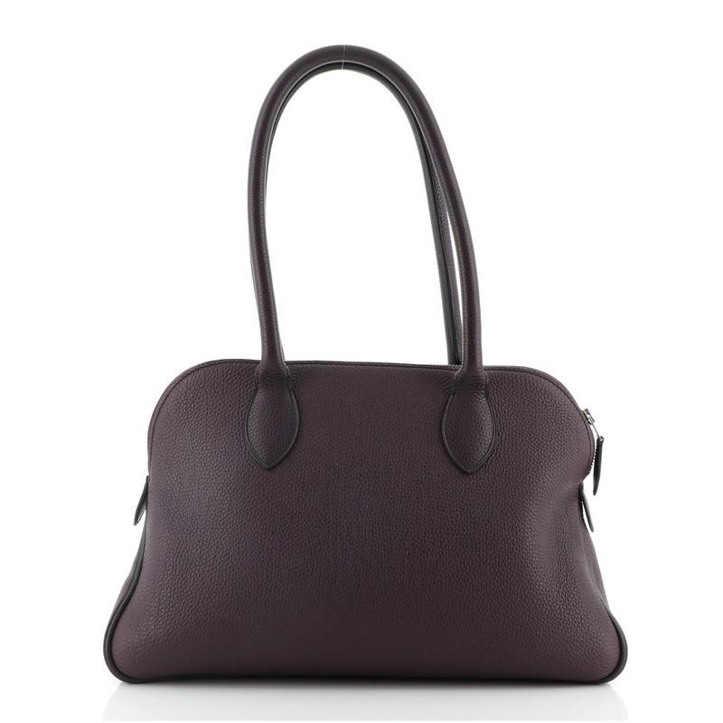 Hermes Caravas Handbag Leather 35 In Good Condition In NY, NY